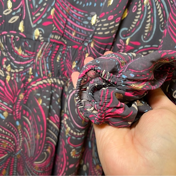 Torrid Mini Blouson Sleeve Skater Dress Sel Motifs Periscope Size -5X 28 - Picture 4 of 14